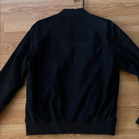 NWT Quince Black 100% GOAT Suede Bomber Jacket, size small - Picture 8 of 12